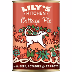 Lily's Kitchen Natural Adult Dog Food Wet Tins - Cottage Pie - Complete Meal Recipes (6 Tins x 400g)