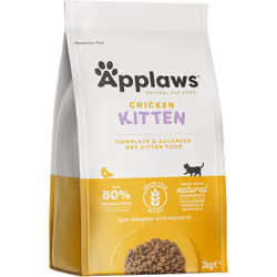Applaws Pack of 1 Complete & Grain Free Dry Kitten Food Kitten Chicken all Cats 2 kg Bag