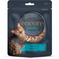 Encore 100% Natural Freeze Dried Tuna Fillet Cat Treats Grain Free Healthy Cat Snacks 12x10g