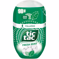 Tic Tac Fresh Mint Sweets, Tic Tacs Sweets for Party Bags, On the Go Refreshment, Bulk Box of 8 x 200 Fresh Mints