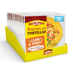 Old El Paso Regular Super Soft Corn & Wheat Tortillas 335 g (Pack of 12)