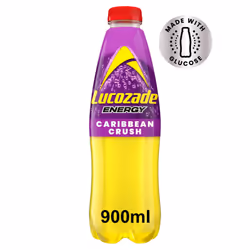 Lucozade Energy Caribbean Crush 900 ml (Pack of 10)