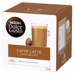 Nescaf? Dolce Gusto Caf? Au Lait Coffee Pods (16 Count of Pack of 3, Total 48 Capsules)