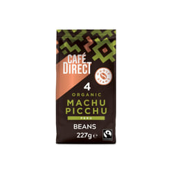Caf?direct Fairtrade Machu Picchu Whole Bean Arabica Coffee, 227 g (Pack of 6)