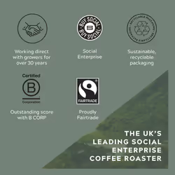Caf?direct Fairtrade Machu Picchu Whole Bean Arabica Coffee, 227 g (Pack of 6)