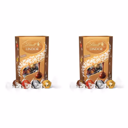 Lindt Lindor Assorted Chocolate Truffles Box, Mother's Day Chocolate Gift for Her, 337 g (Pack of 2)