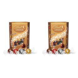Lindt Lindor Assorted Chocolate Truffles Box, Mother's Day Chocolate Gift for Her, 337 g (Pack of 2)