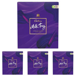 Cadbury Milk Tray Chocolate Box, Assorted Milk Chocolates Gift Set, 360g (Pack of 4)
