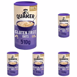 Quaker Gluten Free Original Porridge Oats, 510 g (Pack of 5)