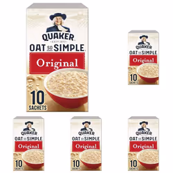 Quaker Oat So Simple Original Porridge, 10 x 27g (Pack of 5)