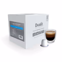 Nespresso Compatible Organic Colombian Home Compostable Coffee by Dualit 50 Servings 5x10 Pk of Premium Coffee Pods 100% Home ...