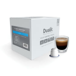 Nespresso Compatible Organic Colombian Home Compostable Coffee by Dualit 50 Servings 5x10 Pk of Premium Coffee Pods 100% Home Compostable Capsules