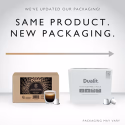 Nespresso Compatible Organic Colombian Home Compostable Coffee by Dualit 50 Servings 5x10 Pk of Premium Coffee Pods 100% Home Compostable Capsules