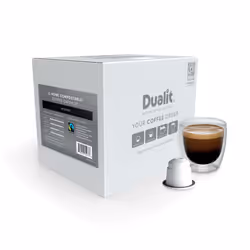 Nespresso Compatible Intense Home Compostable Coffee Capsule by Dualit 50 Serving 5x10 Pk of Premium Fairtrade Coffee 100% Ho ...