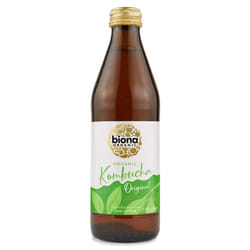 Biona Organic Kombucha Original 330ml, Pack of 6 Bottles - Certified Organic Brewed Tea Herbal Extract & Kombucha Cultures - Suitable for Vegans