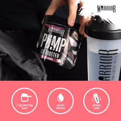 Warrior Pump Non Stim Pre-Workout Powder 225g Nitric Oxide Supplement Contains Cyclic Dextrin for Energy Focus & Performance 30 Servings Pink Lemonade
