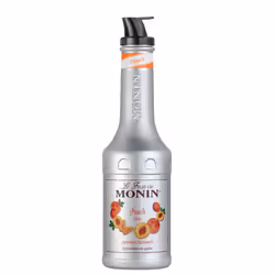 MONIN Peach Fruit Mix Puree 1L for Cocktails, Smoothies and Mocktails. Vegan-Friendly, Allergen-Free, 100% Natural Flavours a ...