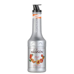 MONIN Peach Fruit Mix Puree 1L for Cocktails, Smoothies and Mocktails. Vegan-Friendly, Allergen-Free, 100% Natural Flavours and Colourings. 2-in-1