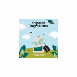 Clipper Organic Fairtrade Green with Lemon 20 Tea Bags (Pack of 6) & Organic Infusion Peppermint 20 Tea Bags (Pack of 6)