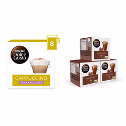 Nescafe Dolce Gusto Cappuccino Skinny&Unsweetened/Light Coffee Pods & Nescafé Dolce Gusto Chococino Coffee Pods (Pack of 3, ...