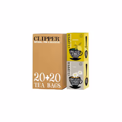 Clipper Organic Infusion Chamomile 20 Tea Bags (Pack of 6) & Organic Lemon & Ginger Tea Bags, 6 x 20 Teabags