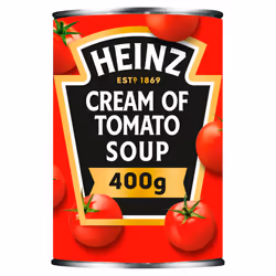 Heinz Classic Soup: Cream of Tomato Soup, 400 g (Pack of 12) - vegetarian soup with plant power & Beanz, 415 g (Pack of 12) - Vegan Baked Beans in a