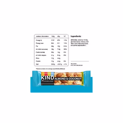 KIND Bars, Gluten Free Snack Bars, Almond & Coconut, 12 Bars