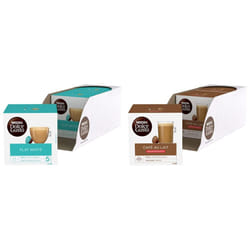 Nescafe Dolce Gusto Flat White Coffee Pods,16 Count (Pack of 3) & Nescafe Dolce Gusto Caf? Au Lait Decaffeinated Coffee Pods (Pack of 3, Total 48