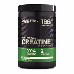 Optimum Nutrition Micronised Creatine Powder 100% Pure Creatine Monohydrate Powder Performance and Muscle Power Unflavoured ...