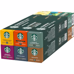 STARBUCKS Discovery Variety Pack by Nespresso, Coffee Capsules 6 x 10 (60 Capsules)