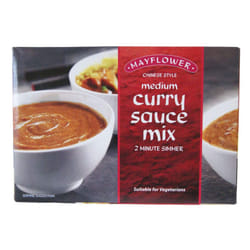 Mayflower Medium Curry Sauce Mix 255g - Classic Chinese Medium Flavour, Vegan & Sustainable, Ideal for Fakeaways (6 Pack)