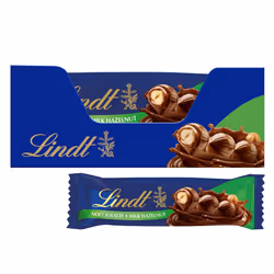 Lindt Milk Chocolate and Hazelnut Nocciolatte Bars, 35 g, Pack of 18