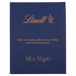 Lindt Milk Chocolate and Hazelnut Nocciolatte Bars, 35 g, Pack of 18