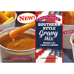 Mayflower Southern Style Gravy Mix 255g - Rich & Authentic Flavour, Vegan, with Sustainable Palm Oil, Ideal for Hearty Meals (6 Pack)