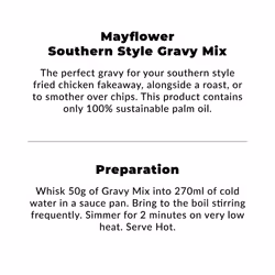 Mayflower Southern Style Gravy Mix 255g - Rich & Authentic Flavour, Vegan, with Sustainable Palm Oil, Ideal for Hearty Meals (6 Pack)
