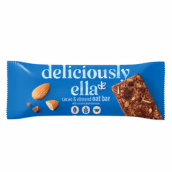 Deliciously Ella - Cacao & Almond Oat Bar, Gluten-Free, Vegan Friendly, Healthy Snack, 50g (16 bars)