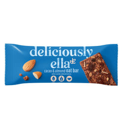Deliciously Ella - Cacao & Almond Oat Bar, Gluten-Free, Vegan Friendly, Healthy Snack, 50g (16 bars)