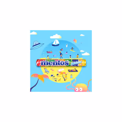 Mentos Party Sweets - Rainbow Chewy Sweets (Pack of 40 Rolls)