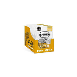 Ember Snacks: Biltong Beef Jerky Original Flavour (10 x 28g) - Protein Keto Snacks - On The Go Snack - from British and Irish Meat