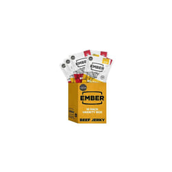 Ember Snacks: Biltong Beef Jerky - Multipack with Original & Chilli Flavours (10 x 28g) - Protein Keto Snacks - On The Go Snack - From British and