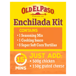 Old El Paso Cheesy Baked Enchilada Kit 663g (Pack of 6)