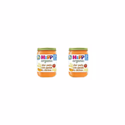 HiPP Organic Star pasta with Squash & Chicken Baby Food Jar 7+ Months (6 x190g) (Pack of 2)