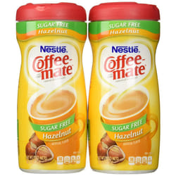 Nestle Coffee Mate Coffee Creamer - Hazelnut Flavoured Creamer - Sugar Free, 289.1g (Pack of 2)