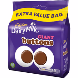 Cadbury Dairy Milk Buttons Chocolate Bag, Creamy Taste, Sharing Size, 330g (Pack of 4)