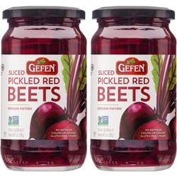 Gefen Sliced Pickled Beetroots 480ml (Pack of 2) | Sweet & Tangy, Great Salad Topper, Non GMO, Certified Kosher (Including Passover)