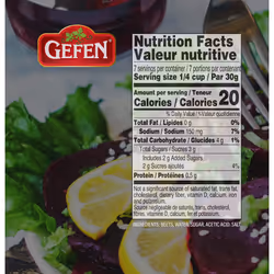 Gefen Sliced Pickled Beetroots 480ml (Pack of 2) | Sweet & Tangy, Great Salad Topper, Non GMO, Certified Kosher (Including Passover)