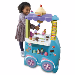 Play-Doh Kitchen Creations Ultimate Ice Cream Truck Playset with 27 Accessories, 12 Pots, Realistic Sounds, Multicolor, 203.2 ...