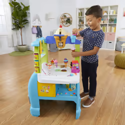 Play-Doh Kitchen Creations Ultimate Ice Cream Truck Playset with 27 Accessories, 12 Pots, Realistic Sounds, Multicolor, 203.2 x 635 x 558.8 mim