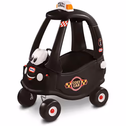 Little Tikes Black Cab Cozy Coupe Car - Ride-On with Real Working Horn, Clicking Ignition Switch, & Fuel Cap