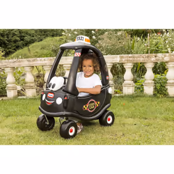 Little Tikes Black Cab Cozy Coupe Car - Ride-On with Real Working Horn, Clicking Ignition Switch, & Fuel Cap